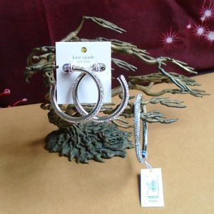 ♠️ Kate Spade ♠️️ "Razzle Dazzle" Bangle and Huggie Hoops Set